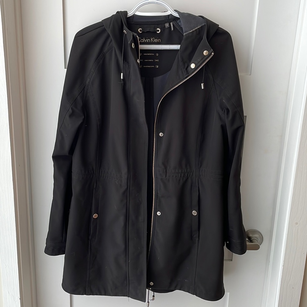 Calvin Klein black wind breaker